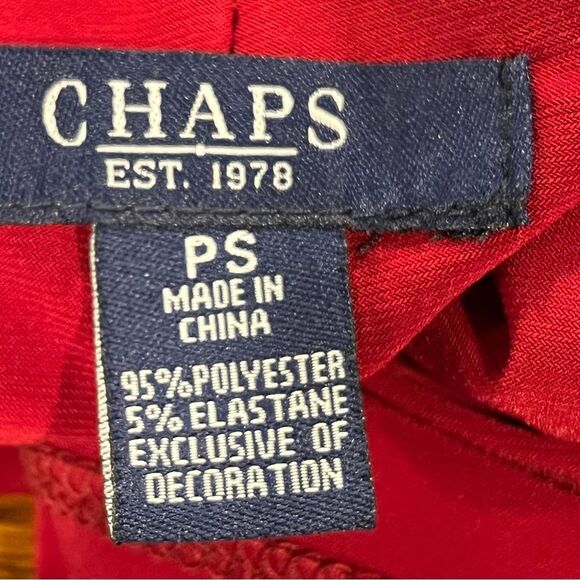 Chaps faux wrap long sleeves knee formal mini dress size small - Picture 10 of 13